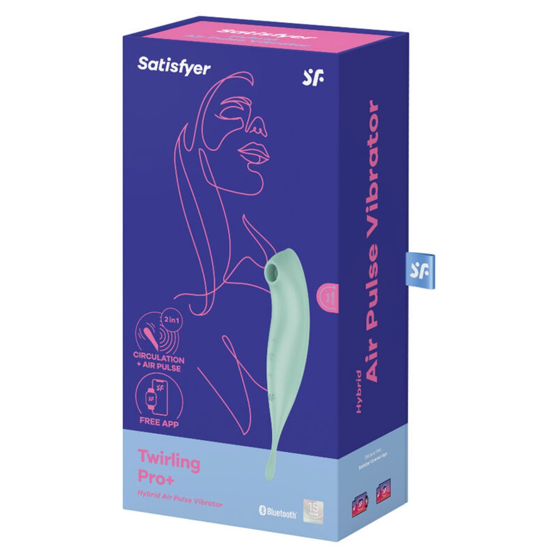 STIMOLATORE CLITORIDEO E VIBRATORE SEX TOY DONNA SATISFYER TWIRLING PRO+