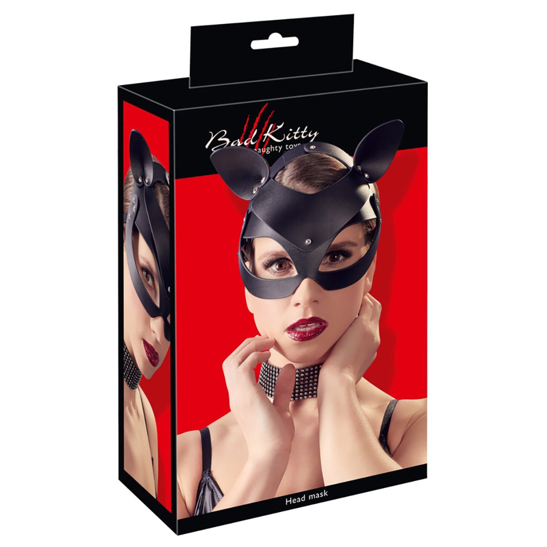 MASCHERA SEXY PER DONNA DA CATWOMAN IN SIMILPELLE BAD KITTY