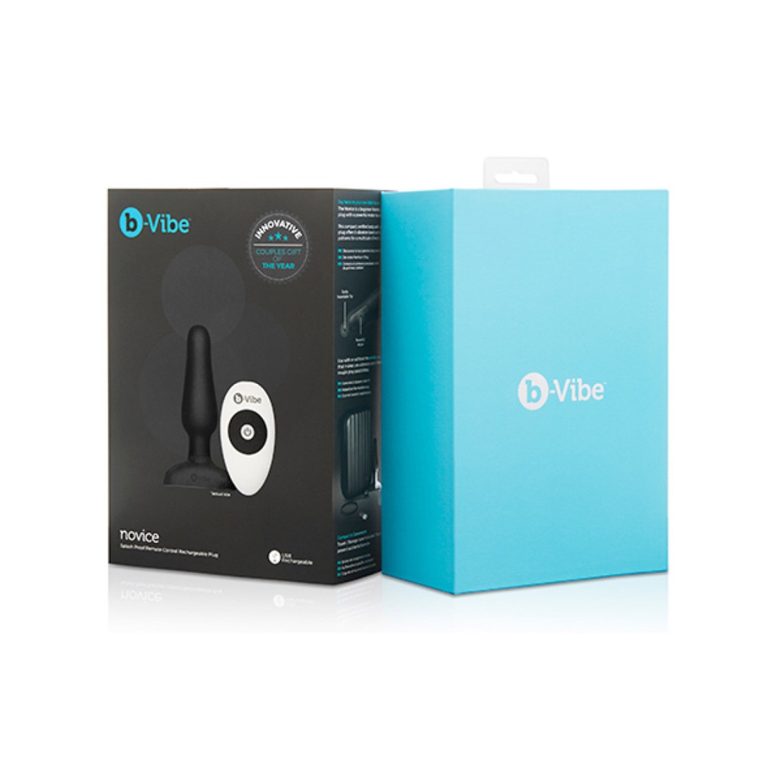 TAPPO ANALE IN SILICONE CON TELECOMANDO WIRELESS B-VIBE NOVICE