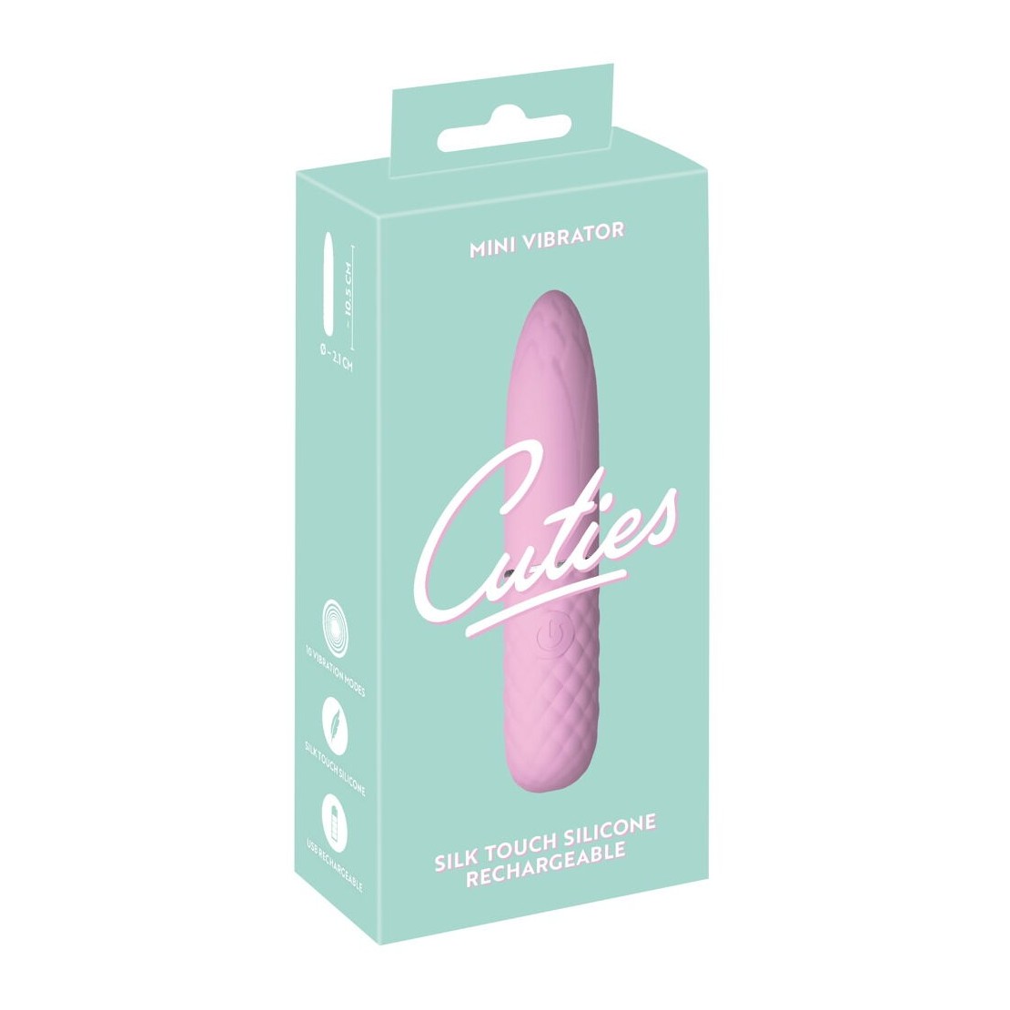 MINI VIBRATORE VAGINALE SEX TOY RICARICABILE IN SILICONE CUTIES